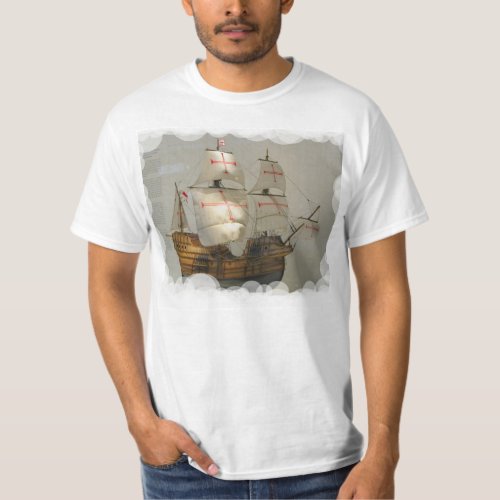 Ships of the explorers Christopher Columbus T_Shirt