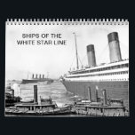 Ships of the White Star Line Calendar<br><div class="desc">All new (mostly) for 2014:  a selection on my best images of White Star vessels!  The selection contains many views of Titanic and Olympic due to popular interest in those particular ships.  It's easy to become fascinated by these graceful four-stack liners.</div>