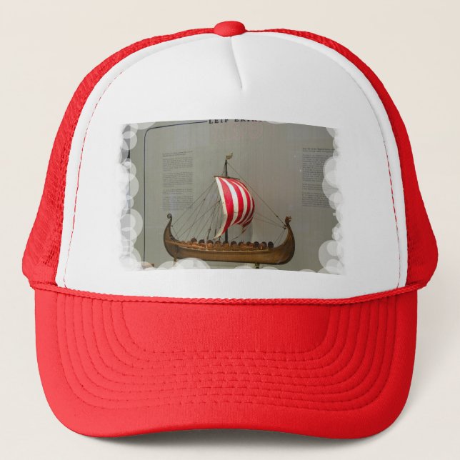 Ships of world Explorers, Leif Erikson Trucker Hat (Front)