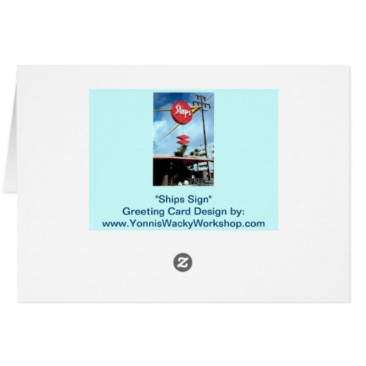 "Ships Sign" (Back Horizontal)