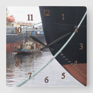 Ships Square Wall Clock