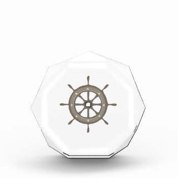 Ships Wheel Acrylic Award by Windmilldesigns at Zazzle