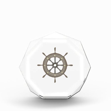 Ships Wheel Acrylic Award