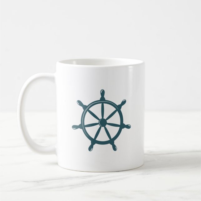 Ship's Wheel Coffee Mug (Left)