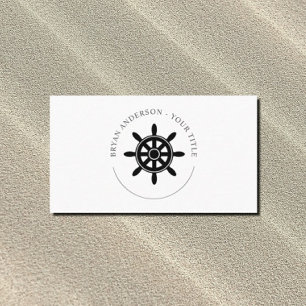 Ships Wheel Logo Business Card