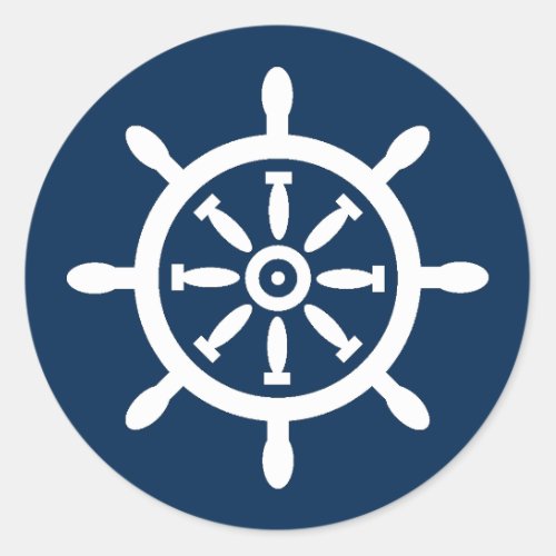 Ships Wheel Nautical Envelope Seal