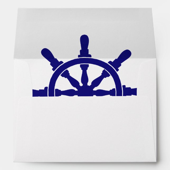 Ship's Wheel Nautical Theme Envelope (Back (Bottom))