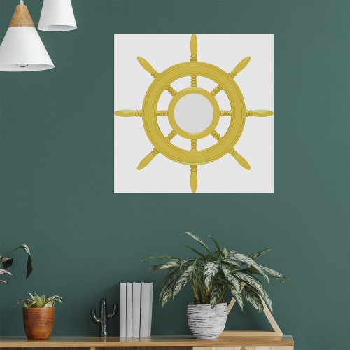 Ships Wheel Poster