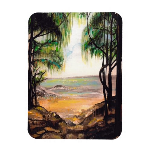 Shipwreck Beach Painting  Magnet