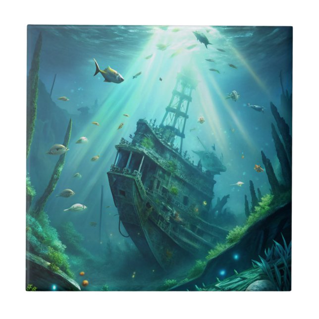 Shipwreck Ceramic Tile (Front)