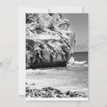 Shipwreck Cliff, Kauai Blank Flat Thank You Card