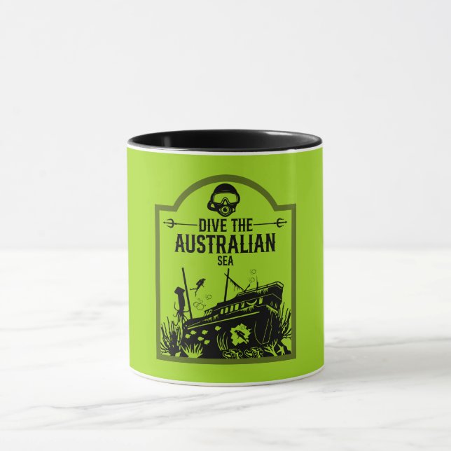 Shipwreck Diving Australia  Mug (Center)