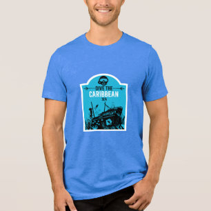 Shipwreck Diving Caribbean Tri-Blend Shirt