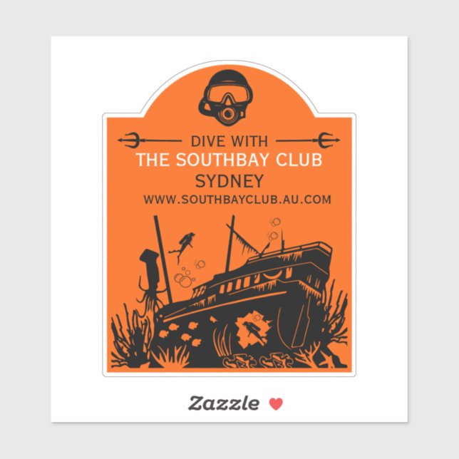 Shipwreck Diving Club Sticker (Sheet)