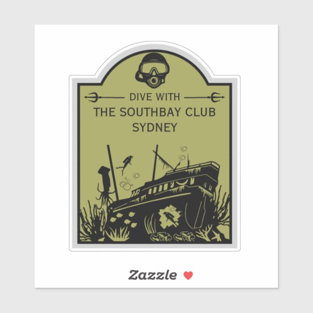 Shipwreck Diving Club Sticker (Sheet)