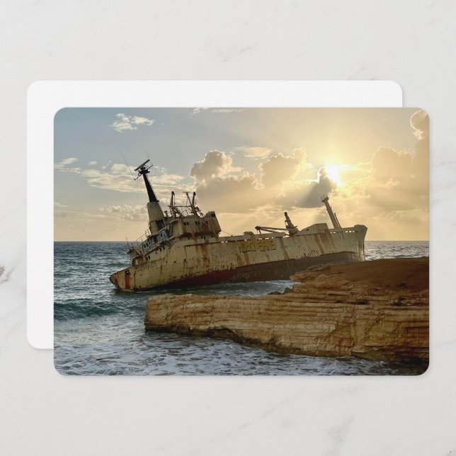 Shipwreck Flat Holiday Card (Front/Back)