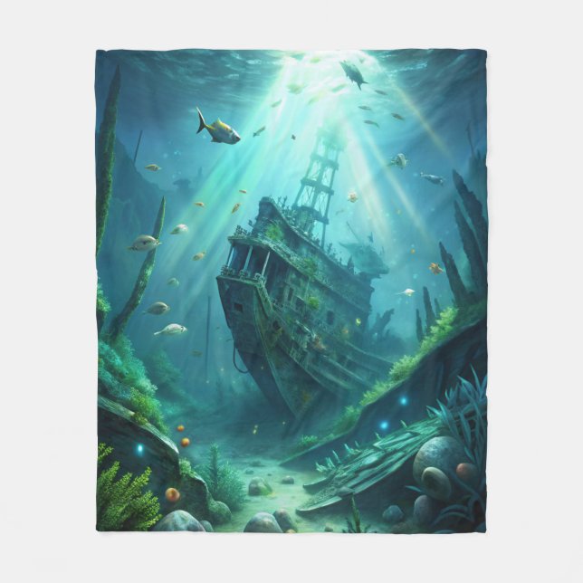 Shipwreck Fleece Blanket (Front)