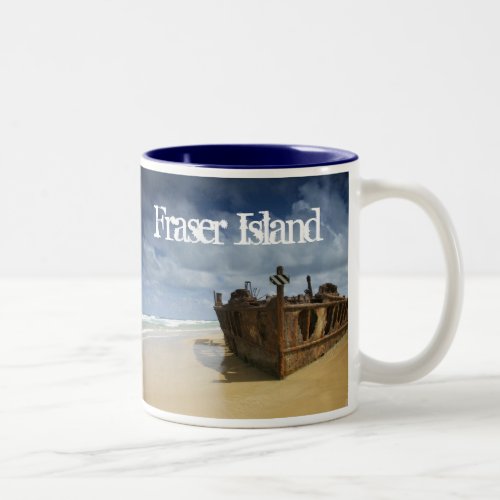 Shipwreck of SS Maheno Fraser Island Australia Two_Tone Coffee Mug