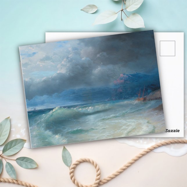 Shipwreck on a Stormy Morning, Aivazovsky Postcard (Creator Uploaded)