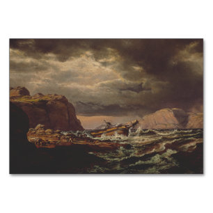 Shipwreck on the Norwegian Coast by Johan Dahl Table Number