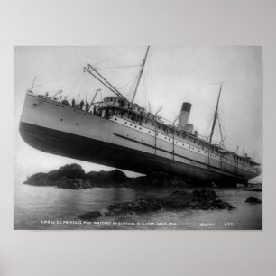 Shipwreck - SS Princess May - August 5, 1910 Poster
