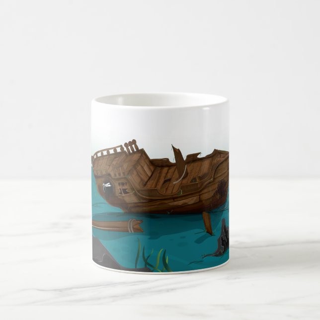 Shipwreck underwater coffee mug (Center)
