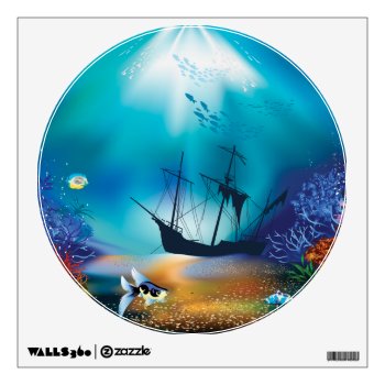 Shipwreck Wall Decal by CaptainScratch at Zazzle