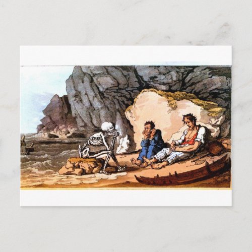Shipwrecked Sailors and Death postcard