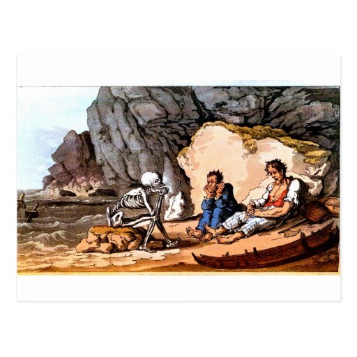 Shipwrecked Sailors and Death postcard | Zazzle