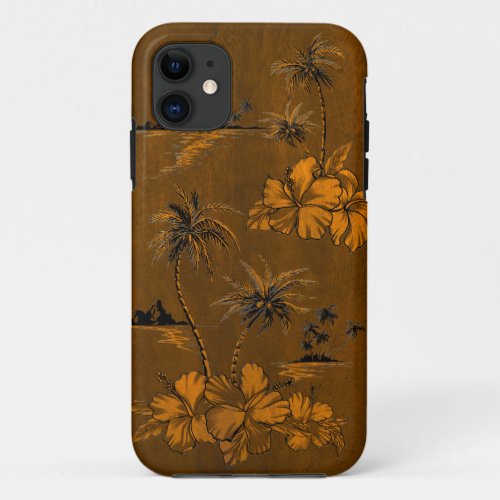 Shipwrecks Beach Hawaiian Faux Wood iPhone 5 Cases