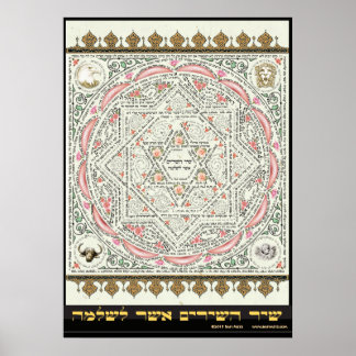 Shir ha Shirim [Song of Solomon] in Micrography Poster