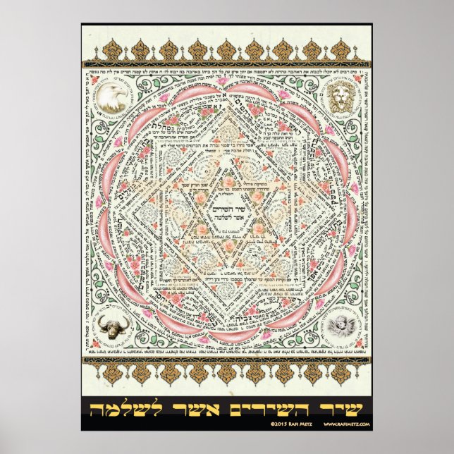 Shir ha Shirim ~ Tikkun Chava Poster, All Sizes Poster (Front)