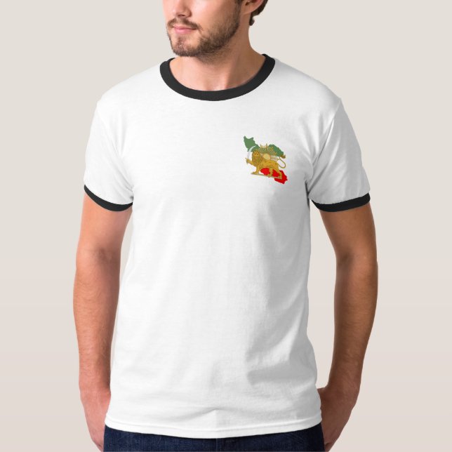 Shir o Khorshid - The Lion and the Sun - Persian T-Shirt (Front)