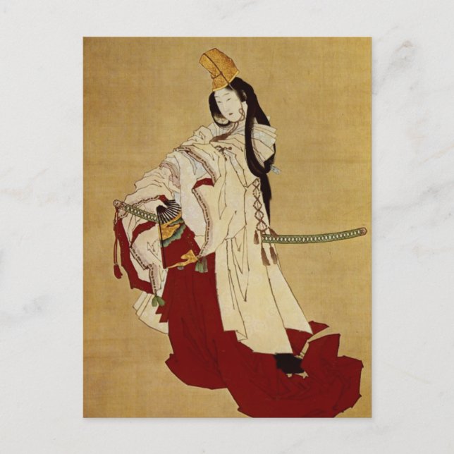 Shirabyōshi Hokusai Japanese Fine Art Postcard (Front)