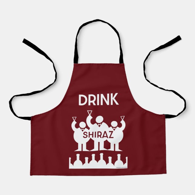 Shiraz Wine Drinkers Apron (Front)