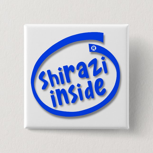 Shirazi Inside Pinback Button (Front)