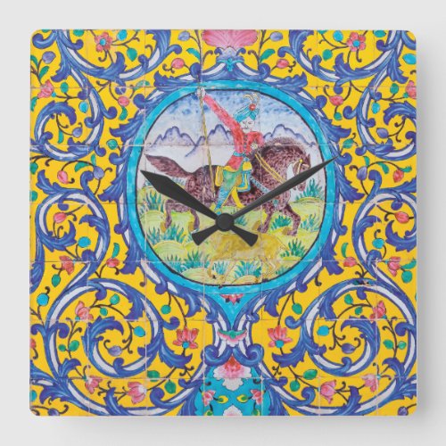 Shirazs Spring Square Wall Clock