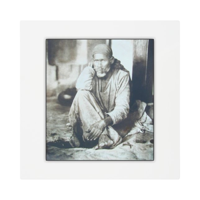 Shirdi Sai Baba Orignal picture Metal Print (Front)