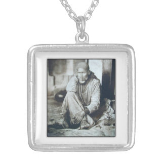 Shirdi Sai Baba Orignal picture Silver Plated Necklace