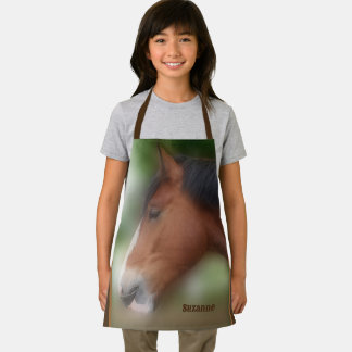 Shire Draft Horse Face Personalized Apron