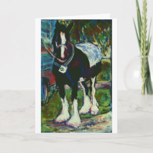 Shire Horse Birthday Card