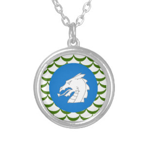Shire of Drakenmere Populace Badge Silver Plated Necklace
