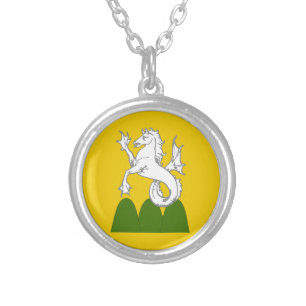 Shire of Mountain Freehold Populace Badge Silver Plated Necklace