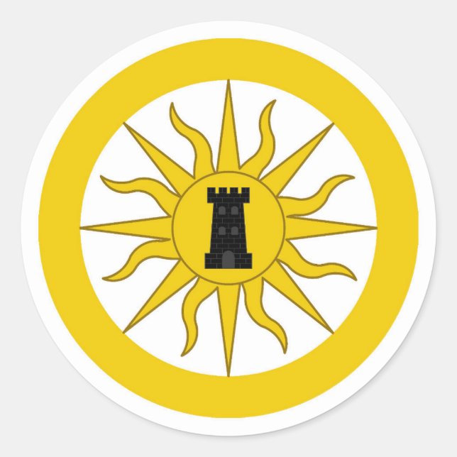 Shire of Sol Haven Populace Badge Classic Round Sticker (Front)