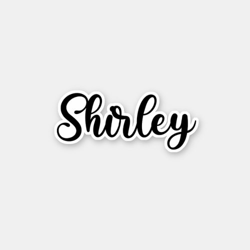 Shirley Name _ Handwritten Calligraphy Sticker