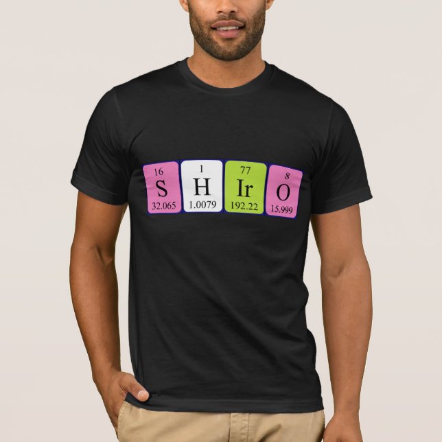 Shiro periodic table name shirt (Front)