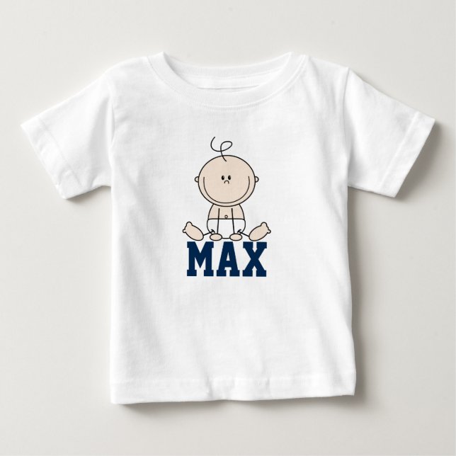 Shirt baby - illustration baby with name (Front)