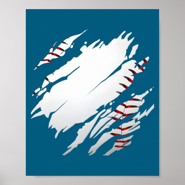 Shirt Baseball Baseball Poster (Front)