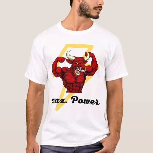 shirt bull bull force muscles T_Shirt