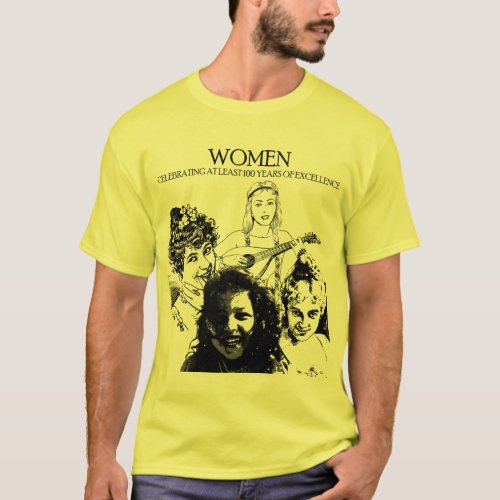 shirt celebrating the 100th anniversary of women